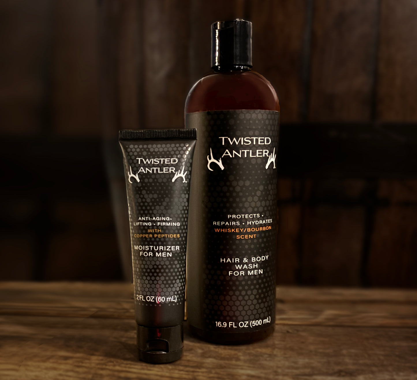 Men's Skincare Duo - Hair & Body Wash and Moisturizer (full sized products) in a Gift box. Limited Edition.